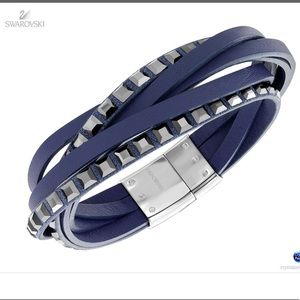 Swarovski Navy Blue Leather bracelet